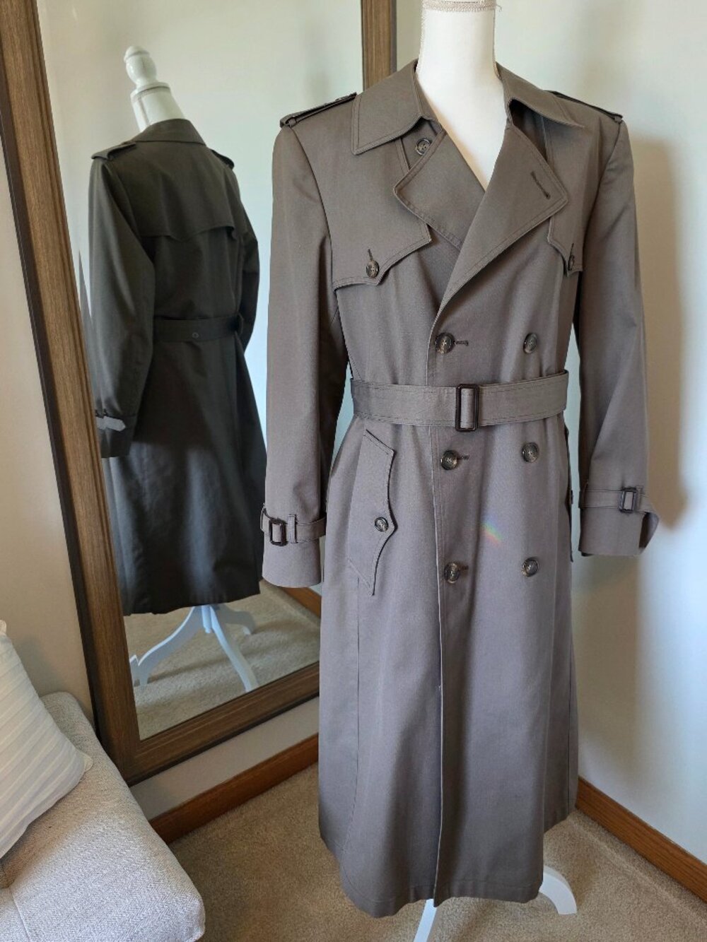 Christian Dior Lined Trench Coat Vintage